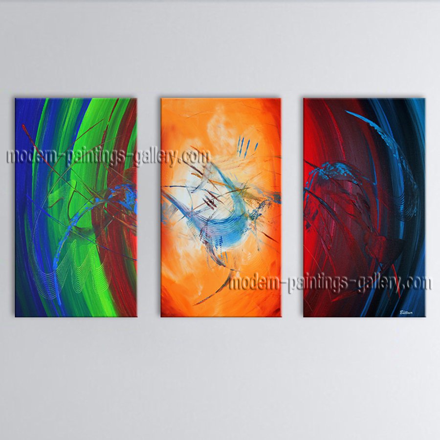 Handmade Artcrafts Elegant Modern Abstract Painting Wall Art Ready To Hang