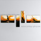 Hand-painted Tetraptych Modern Abstract Painting Wall Art Artwork Pictures