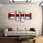Hand-painted 4 Pieces Modern Abstract Painting Wall Art Ready To Hang