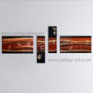 Hand-painted Tetraptych Modern Abstract Painting Wall Art Decoration Ideas