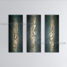 Hand Painted Triptych Modern Abstract Painting Wall Art Ready To Hang