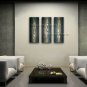 Hand Painted Triptych Modern Abstract Painting Wall Art Ready To Hang