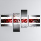 Hand Painted 4 Pieces Modern Abstract Painting Wall Art Ready To Hang