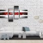 Hand Painted 4 Pieces Modern Abstract Painting Wall Art Ready To Hang