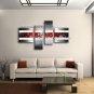 Hand Painted 4 Pieces Modern Abstract Painting Wall Art Ready To Hang