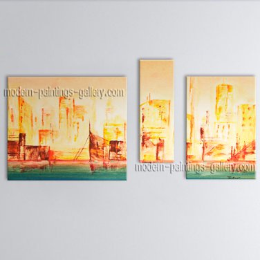 Handmade Beautiful Modern Abstract Painting Wall Art On Canvas Artworks