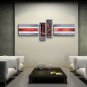 Hand-painted 4 Pieces Modern Abstract Painting Wall Art Inner Framed