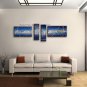 Hand Painted Tetraptych Modern Abstract Painting Wall Art Interior Design