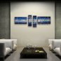 Hand Painted Tetraptych Modern Abstract Painting Wall Art Interior Design