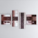 Hand-painted Tetraptych Modern Abstract Painting Wall Art Inner Framed