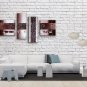 Hand-painted Tetraptych Modern Abstract Painting Wall Art Inner Framed
