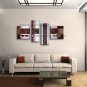 Hand-painted Tetraptych Modern Abstract Painting Wall Art Inner Framed