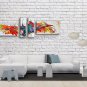 Hand-painted 4 Pieces Modern Abstract Painting Wall Art Inner Stretched