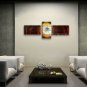 Hand Painted Triptych Modern Abstract Painting Wall Art Decoration Ideas