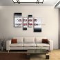 Hand-painted 4 Pieces Modern Abstract Painting Wall Art Decoration Ideas