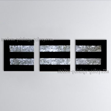Hand-painted Tetraptych Modern Abstract Painting Wall Art Inner Stretched
