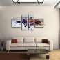 Hand-painted 4 Pieces Modern Abstract Painting Wall Art Gallery Wrapped