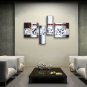 Hand-painted Tetraptych Modern Abstract Painting Wall Art Inner Framed