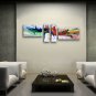 Hand Painted 4 Pieces Modern Abstract Painting Wall Art Ready To Hang