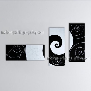 Hand Painted Elegant Modern Abstract Painting Wall Art Gallery Wrapped