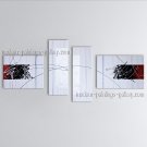 Hand-painted Tetraptych Modern Abstract Painting Wall Art Oil On Canvas