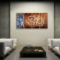 Tetraptych Feng Shui Zen Art Contemporary Painting Buddha Oil On Canvas