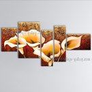 5 Pieces Contemporary Wall Art Floral Painting Lily Flower Artworks
