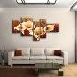 5 Pieces Contemporary Wall Art Floral Painting Lily Flower Artworks