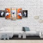 Tetraptych Contemporary Wall Art Floral Painting Tulip Flower Oil Canvas