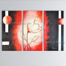 Triptych Contemporary Wall Art Floral Painting Tulip Decoration Ideas