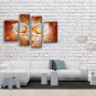 Tetraptych Contemporary Wall Art Floral Painting Lily Contemporary Decor