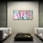 Elegant Contemporary Wall Art Floral Painting Lily Flowers Artwork