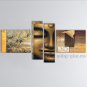 Handmade 4 Pieces Feng Shui Zen Art Contemporary Painting For Office Wall