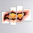 4 Pieces Contemporary Wall Art Floral Painting Lily Flower Paintings