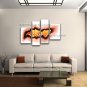 4 Pieces Contemporary Wall Art Floral Painting Lily Flower Paintings