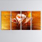 Tetraptych Contemporary Wall Art Floral Painting Lily Decoration Ideas