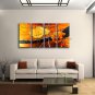 Large Contemporary Wall Art Floral Painting Poppy Flower On Canvas