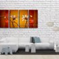 4 Pieces Contemporary Wall Art Floral Painting Tulip Decoration Ideas