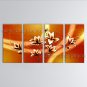 4 Pieces Contemporary Wall Art Floral Painting Tulip Flower Inner Framed