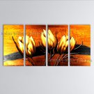 Large Contemporary Wall Art Floral Painting Tulip Decoration Ideas