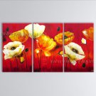 Elegant Contemporary Wall Art Floral Painting Poppy Contemporary Decor