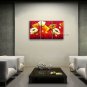 Elegant Contemporary Wall Art Floral Painting Poppy Contemporary Decor