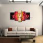 Large Contemporary Wall Art Floral Painting Lily Flower Oil Canvas