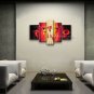 Large Contemporary Wall Art Floral Painting Lily Flower Oil Canvas