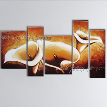 Large Contemporary Wall Art Floral Painting Lily Contemporary Decor