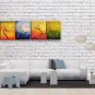 Tetraptych Contemporary Wall Art Floral Painting Plum Blossom Inner Framed