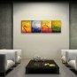 Tetraptych Contemporary Wall Art Floral Painting Plum Blossom Inner Framed