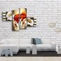 Tetraptych Contemporary Wall Art Floral Painting Lily Flowers Artwork