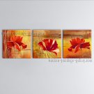 Elegant Contemporary Wall Art Floral Painting Poppy Flower Oil Canvas