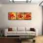 Elegant Contemporary Wall Art Floral Painting Poppy Flower Oil Canvas